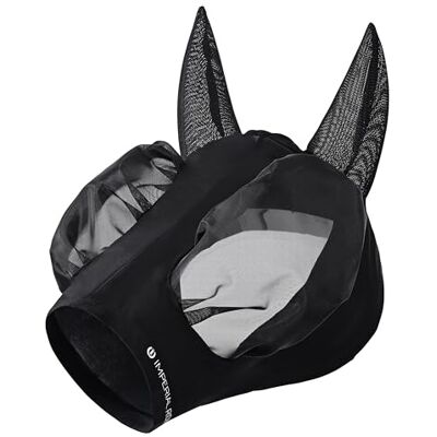 Imperial Riding Vliegenmasker "Trail Ride Basic" elastische insectenbescherming, zwart, Cob Imperial Riding Vliegenmasker "Trail Ride Basic" elastische insectenbescherming, zwart, Cob