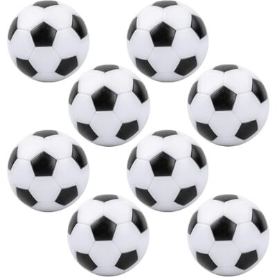 Elalove Set van 8 tafelvoetbalballen, hoogwaardige 32 mm voetbalballen van HIPS, duurzaam en kleurecht, voor tafelvoetbal en mini-voetbal Elalove Set van 8 tafelvoetbalballen, hoogwaardige 32 mm voetbalballen van HIPS, duurzaam en kleurecht, voor tafelvoetbal en mini-voetbal
