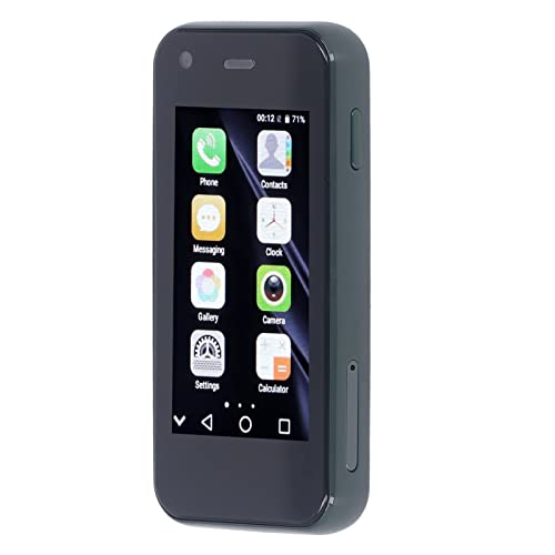 Brrnoo Mini-smartphone 3G 2,5 Inch 1 GB RAM 8 GB ROM Mobiele Telefoon met 2 MP en 5 MP HD-Camera voor, HD-Camera Mini-smartphone, Dubbele Camera, Ondersteunt APP-download (Donkergroen)