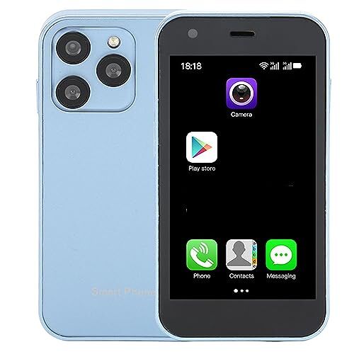 Zudoo Smartphone, Dual SIM HD-camera 1000mAh WiFi-smartphone voor Thuis (Oceaanblauw)
