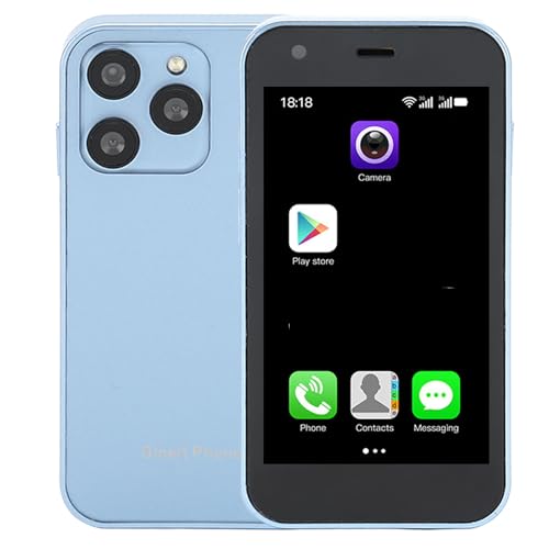 mlida 3G-smartphone, ABS WiFi-smartphone Dual SIM 1000mAh voor Thuis (BLUE)