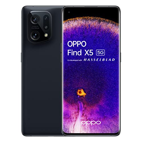 Oppo Find X5 5G Smartphone 256GB, 8GB RAM, Dual Sim, Black