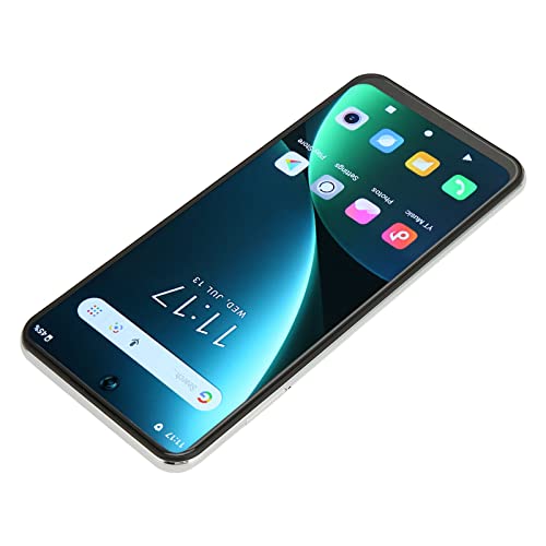 Atyhao Smartphone met Dubbele Kaart, 5 MP Camera aan de Voorkant 6 GB RAM 110-240 V 7300 MAh 16 MP Camera aan de Achterkant Smartphone met Hoge Capaciteit 99% Schermverhouding Wit voor