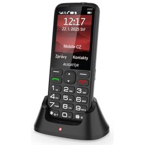 ALIGATOR AZA930B Senioren-Groottoetsen 4G/LTE mobiele telefoon met SOS-knop en SOS-locator. Toepassing "Redding", kleurendisplay 2,8 inch, Dual SIM, zonder oplader, kleur zwart ALIGATOR AZA930B Senioren-Groottoetsen 4G/LTE mobiele telefoon met SOS-knop en SOS-locator. Toepassing "Redding", kleurendisplay 2,8 inch, Dual SIM, zonder oplader, kleur zwart