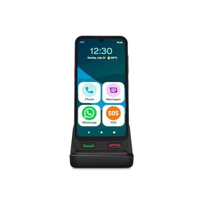 SPC Zeus 2 Pro Smartphone voor senioren, eenvoudige modus, fysieke knoppen, XXL-symbolen, compatibel met App Care, afstandsbediening en locatie, 15,5 cm (6,1 inch) display, dubbele camera, 128 GB SPC Zeus 2 Pro Smartphone voor senioren, eenvoudige modus, fysieke knoppen, XXL-symbolen, compatibel met App Care, afstandsbediening en locatie, 15,5 cm (6,1 inch) display, dubbele camera, 128 GB