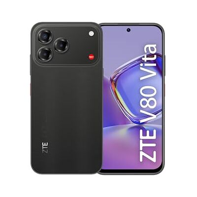 ZTE V80 Vita Smartphone 4G, 14 GB (4 + 10), geheugen 256 GB, display 6,75 inch high-res 120 Hz met Live Island 2.0, drievoudige camera 50 MP, frontcamera 16 MP, Android 16, batterij 5000 mAh zwart ZTE V80 Vita Smartphone 4G, 14 GB (4 + 10), geheugen 256 GB, display 6,75 inch high-res 120 Hz met Live Island 2.0, drievoudige camera 50 MP, frontcamera 16 MP, Android 16, batterij 5000 mAh zwart