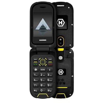 Hammer H Flip-Telefoon Klaptelefoon Hamer DIG LTE 4G Robuust, 2 schermen, simlock-free, dual-sim, geen contract, 1200 mAh, 4G/LTE, waterdicht IP68 Hammer H Flip-Telefoon Klaptelefoon Hamer DIG LTE 4G Robuust, 2 schermen, simlock-free, dual-sim, geen contract, 1200 mAh, 4G/LTE, waterdicht IP68