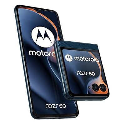 Motorola Razr 60 8, 256 GB, ontgrendelde smartphone, intern: 6,9 inch/extern: 3,6 inch, 50 MP camera met IA, batterij 4500 mAh, Gibraltar Sea (marineblauw), beschermhoes en USB C-kabel inbegrepen Motorola Razr 60 8, 256 GB, ontgrendelde smartphone, intern: 6,9 inch/extern: 3,6 inch, 50 MP camera met IA, batterij 4500 mAh, Gibraltar Sea (marineblauw), beschermhoes en USB C-kabel inbegrepen