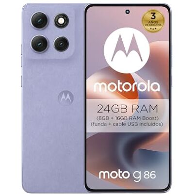 Motorola Moto G86 5G 24 GB (8 GB + 16 GB RAM Boost)/256 GB Cosmic Sky, ultrahelder Super HD-display (16,9 cm (6,67 inch) + Dolby Atmos®, Sony LYTIA™ 600 camera met 50 MP, 5100 mAh en TurboPower™ 30 W opladen Motorola Moto G86 5G 24 GB (8 GB + 16 GB RAM Boost)/256 GB Cosmic Sky, ultrahelder Super HD-display (16,9 cm (6,67 inch) + Dolby Atmos®, Sony LYTIA™ 600 camera met 50 MP, 5100 mAh en TurboPower™ 30 W opladen
