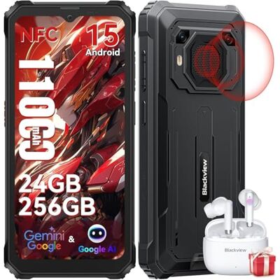 Blackview BV6200 Plus Téléphone Incassable 2025, Batterie 11000mAh Téléphone Portable Incassable 24Go+256Go/2To TF, 6.56" HD+, Caméra AI 16MP+13MP,NFC/GPS/98dB Haut-Parleurs Smartphone 2 Ans Garantie Blackview BV6200 Plus Téléphone Incassable 2025, Batterie 11000mAh Téléphone Portable Incassable 24Go+256Go/2To TF, 6.56" HD+, Caméra AI 16MP+13MP,NFC/GPS/98dB Haut-Parleurs Smartphone 2 Ans Garantie