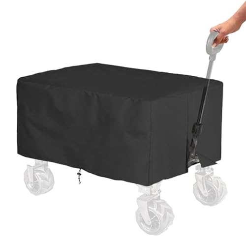 Ghjkldha Opvouwbare Waggonhoezen, outdoor wagonbekleding, waterdichte Oxford-doek opvouwbare hoezen, zwaar belastbare, stofdichte Waggon Canopy regenhoezen voor opvouwbare strandwagen tuinwagen