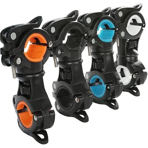 Eivdru 4 stuks voor rolstoelstokken, praktische 360° draaibare clip, krukhouder voor rolstoel, accessoires voor elektrische scooters