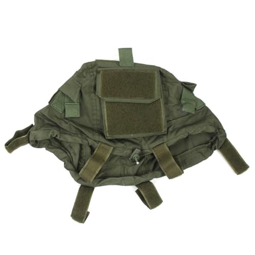 FOLODA Tactisch Helm Cover Combat Helm Accessoires Voor Airsoft Paintball Shooting Gear Snelle Helm Cover Zonder Helm Tactisch Helm Cover Met Batterij Achter Pouch Voor Snelle Helm