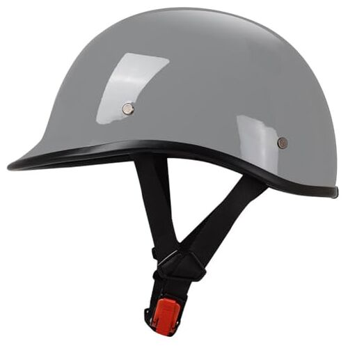 RIKCAT Retro draagbare helm halve jethelmen, vintage motorfiets halve helmhelmen komhelm scooter scooter DOT/ECE goedgekeurde retro motorfiets halve helm E,S=55-56