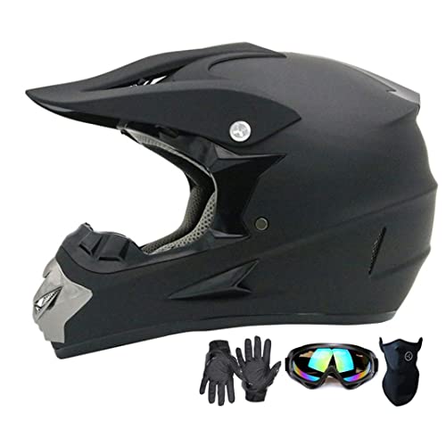 tcked Motorcross helm tieners fietshelm (kleur: zwart, maat: L)
