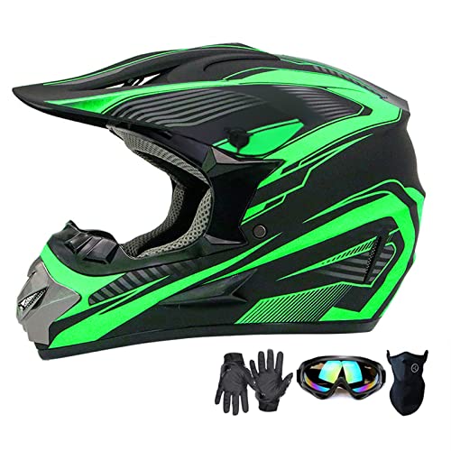 tcked Motorcross helm tieners fietshelm (kleur: groen, maat: S)