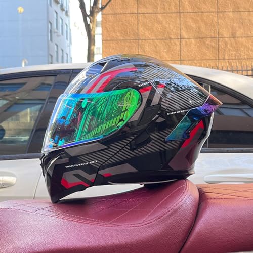 TS TAC-SKY Heren Professionele Motorcrosshelmen Off-road Motorfiets Motocicleta Capacete Kruishelm Motorhelm ( Color : #3 , Size : L(56-67cm) )