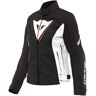 Dainese Veloce Lady D-Dry, motorjack voor 4 seizoenen, dames, zwart/wit/lava-rood, maat 46