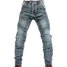 babao Motorjeans Heren Gepantserde Motorjeans Kleurblok Slim Jeans Broek Maat S-14XL