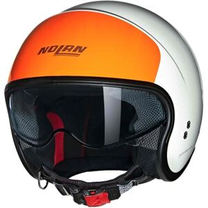 Nolan N21 06 Parel/oranje Stads-scooterhelm - Helm Nolan N21 06 Parel/oranje Stads-scooterhelm - Helm