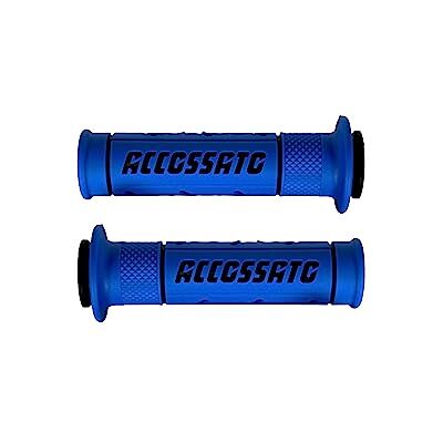 ACCOSSATO Paar handgrepen van tweecomponenten-rubber, blauw met opschrift zwart voor MV Agusta F3 675 van 2011 tot 2022 (CC 675) ACCOSSATO Paar handgrepen van tweecomponenten-rubber, blauw met opschrift zwart voor MV Agusta F3 675 van 2011 tot 2022 (CC 675)