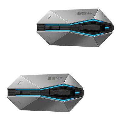 Sena 60X Motorhelm Bluetooth Headset Intercom, Dual Pack Sound by Bose, IPX7 waterdicht, Bluetooth 5.3, LED-verlichting, joystick, programmeerbare knoppen, twee helmsets Sena 60X Motorhelm Bluetooth Headset Intercom, Dual Pack Sound by Bose, IPX7 waterdicht, Bluetooth 5.3, LED-verlichting, joystick, programmeerbare knoppen, twee helmsets