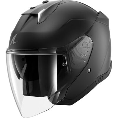 Shark , Jet motorhelm SKWAL i3 Jet BLANK mat zwart KMA, M Shark , Jet motorhelm SKWAL i3 Jet BLANK mat zwart KMA, M