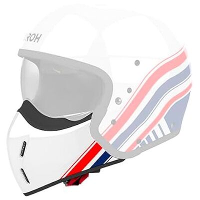 Airoh J 110 Eon Glanzende Wit Blauw Rood Kinbeschermer Airoh J 110 Eon Glanzende Wit Blauw Rood Kinbeschermer
