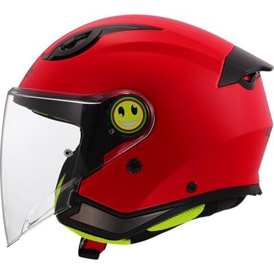 LS2 , Jet motorhelm voor kinderen FUNNY II SOLID Gloss Red, M LS2 , Jet motorhelm voor kinderen FUNNY II SOLID Gloss Red, M