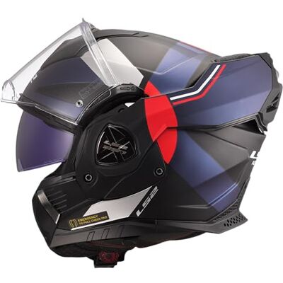 LS2 , Modulaire Motorhelm ADVANT X ULTRA Matt Blue Red, XXL LS2 , Modulaire Motorhelm ADVANT X ULTRA Matt Blue Red, XXL