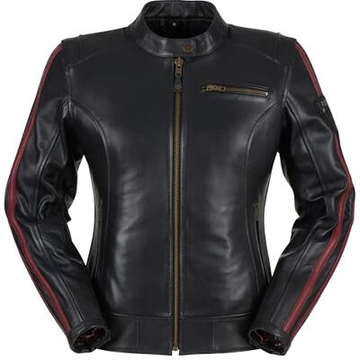 Furygan l'Intrépide Lady Leren damesjas, elegantie, bescherming D3O d30 en duurzaamheid, uitneembare thermische voering, veel praktische zakken Furygan l'Intrépide Lady Leren damesjas, elegantie, bescherming D3O d30 en duurzaamheid, uitneembare thermische voering, veel praktische zakken