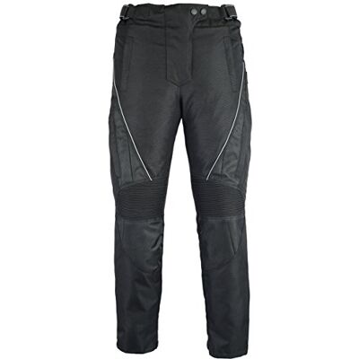 Bikers Gear Australia Australian Bikers Gear Jazz Black CE Armoured Vented Ladies Cordura waterdichte broek (W28 L32) W28 L32, zwart Bikers Gear Australia Australian Bikers Gear Jazz Black CE Armoured Vented Ladies Cordura waterdichte broek (W28 L32) W28 L32, zwart