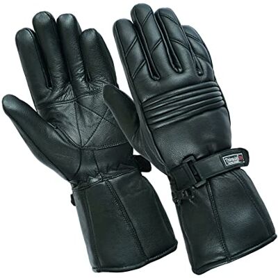 Bikers Gear Australia Herren Thermo-Handschuhe Leder Wasserdicht Voor Motorrad & Winter 3M Thinsulate Bikers Gear Australia Herren Thermo-Handschuhe Leder Wasserdicht Voor Motorrad & Winter 3M Thinsulate
