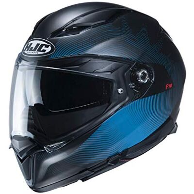 HJC HELMET F70 SAMOS BLACK/BLUE XL HJC HELMET F70 SAMOS BLACK/BLUE XL