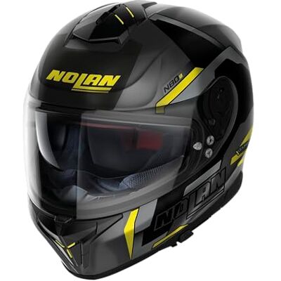 Nolan N80-8 Wanted N-Com Helm, schwarz/grau/gelb, L (60) Nolan N80-8 Wanted N-Com Helm, schwarz/grau/gelb, L (60)