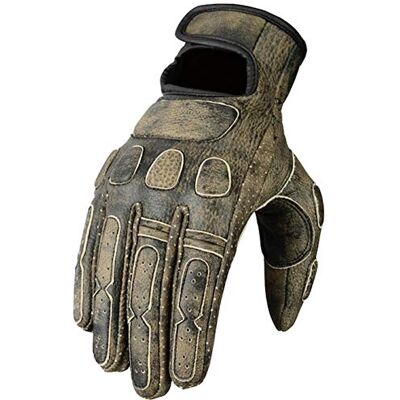 Bikers Gear Australia Premium Soft Fit lederen klassieke Roadster motorhandschoenen, bruin, maat M Bikers Gear Australia Premium Soft Fit lederen klassieke Roadster motorhandschoenen, bruin, maat M