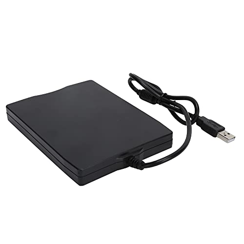PUSOKEI Draagbare floppy disk drive, 3,5 inch diskette compatibel met USB 1.1/2.0, 1,44 MB diskette plug en play