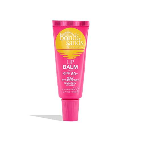 Bondi Sands Lippenbalsem SPF 50+ Wild Strawberry hydraterende lippenbalsem met SPF 50 voor geavanceerde bescherming tegen de zon, 10 g