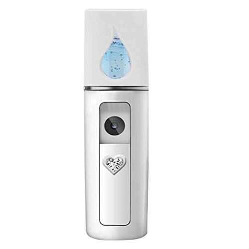 LQH -Nano Gezichtsspray, Steamer Mist Spray Reiniging Poriën Water SPA Hydraterende Hydraterende Gezicht Spray Mini Schoonheidsapparaat, USB Oplaadbaar, Wit