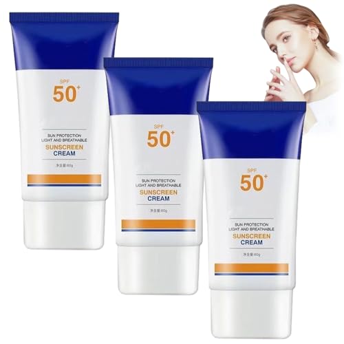 RePaLy Ehd zonnebrandcrème, Zonnebrandcrème voor Gezicht Spf 50, Gezicht zonnebrandcrème vochtinbrengende crème, EHD Zonnebrandcrème 50, Dagelijkse UV-bescherming zonnebrandcrème (3 stuks)