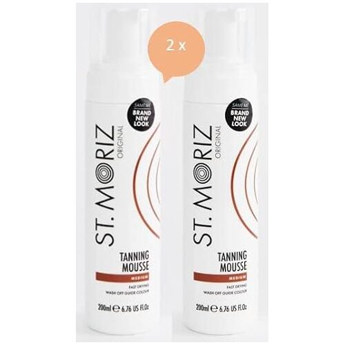 ST. MORIZ Zelfbruiner mousse medium 2 x 200 ml