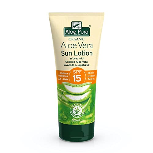 Aloë Pura Aloë Vera Organic Sun Lotion SPF 15 200 ml