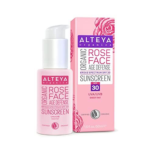 Alteya Organics Biologische Zonnebrandcrème Rozen Gezichtscrème (SPF 30) 50ml