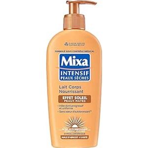 Mixa Intensieve droge huid, voedende lichaamsmelk, zoneffect, zelfbruinend, natuurlijk, progressief en gelijkmatig, matte huid, hypoallergeen, 250 ml Mixa Intensieve droge huid, voedende lichaamsmelk, zoneffect, zelfbruinend, natuurlijk, progressief en gelijkmatig, matte huid, hypoallergeen, 250 ml