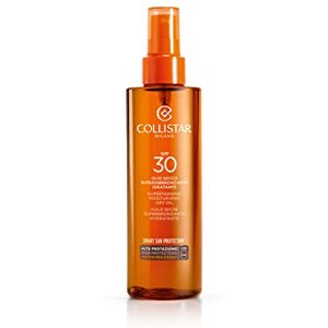 Collistar Hydraterende superbruiningsolie, SPF 30, versterkt de bruining en beschermt tegen zouten, voor gezicht en hals, waterbestendig, 200 ml