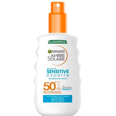 Garnier Ambre Solaire Sensitive expert+ Zonnebrand spray SPF 50 Garnier Ambre Solaire Sensitive expert+ Zonnebrand spray SPF 50
