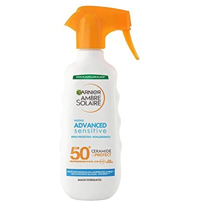 Garnier Ambre Solaire Advanced Sensitive Gachette Ceramine Protect Protective Spray SPF50+, 270 ml Garnier Ambre Solaire Advanced Sensitive Gachette Ceramine Protect Protective Spray SPF50+, 270 ml
