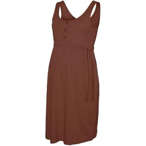 MAMA.LICIOUS Mlevi Lia SL Jrs Abk Jurk 2F Noos, Mahonie, L Dames, Mahonie, L MAMA.LICIOUS Mlevi Lia SL Jrs Abk Jurk 2F Noos, Mahonie, L Dames, Mahonie, L