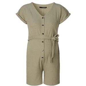 SUPERMOM Dames Salopette Nursing Short Sleeve Waffle Jumpsuit, Vetiver P951, 34 SUPERMOM Dames Salopette Nursing Short Sleeve Waffle Jumpsuit, Vetiver P951, 34