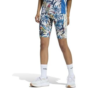 adidas Mujer x FARM RIO BIKE SHORTS, talc/st fade gold/cream white, XXS adidas Mujer x FARM RIO BIKE SHORTS, talc/st fade gold/cream white, XXS